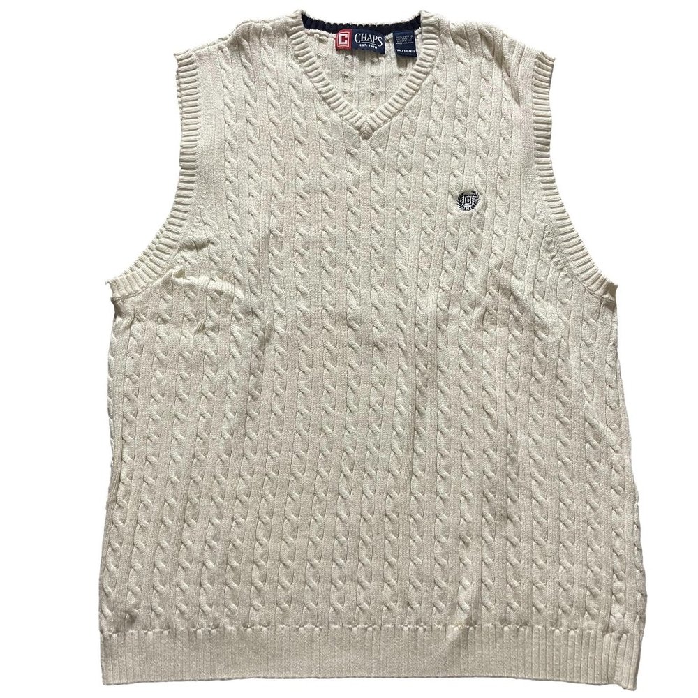 Chaps Y2K inspired Pullover Knitted Vest - 2090349